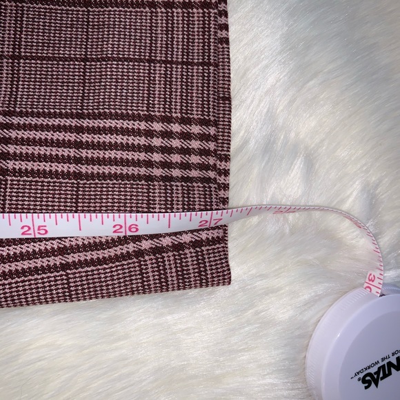 NWT {EXPRESS} High Waist Plaid Pull-On Ankle Pants - Picture 13 of 13